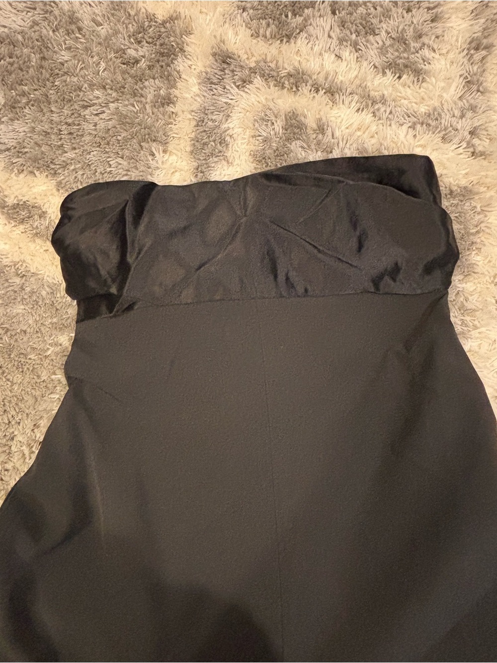 Milly NWT black Wide-Leg Jumpsuit - size 10. Satin tie in back - Picture 5 of 9